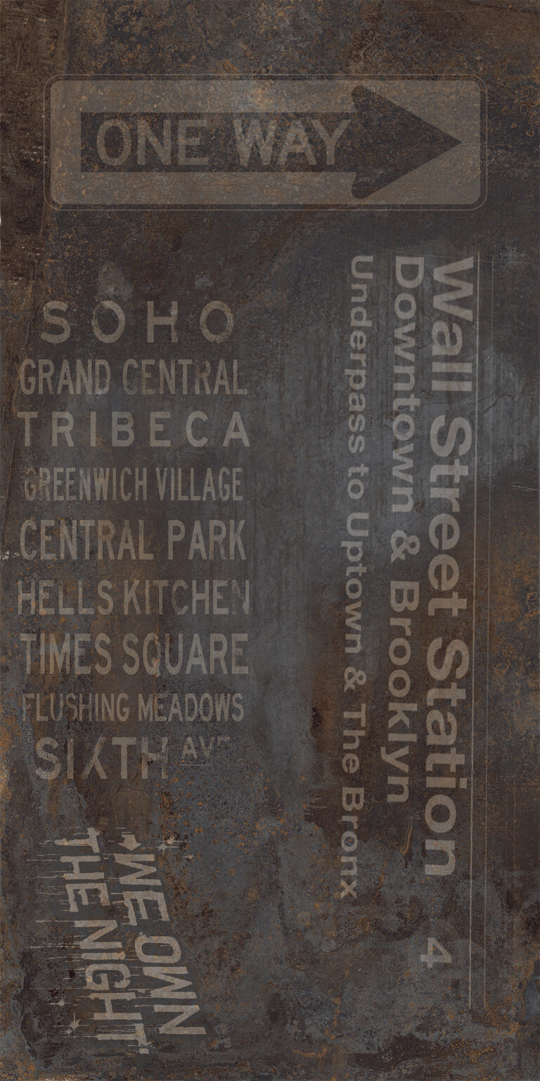 Flatiron dl.61,5x121 black RETT decoro